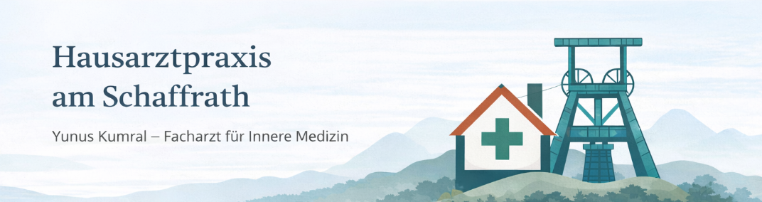 Kopfzeilengrafik Hausarztpraxis am Schaffrath